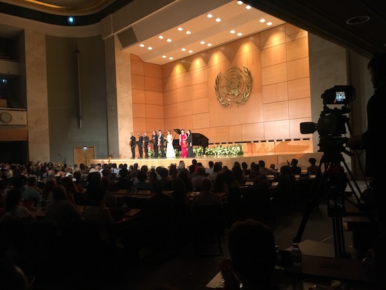 Assembly Hall bei den Vereinten Nationen in Genf